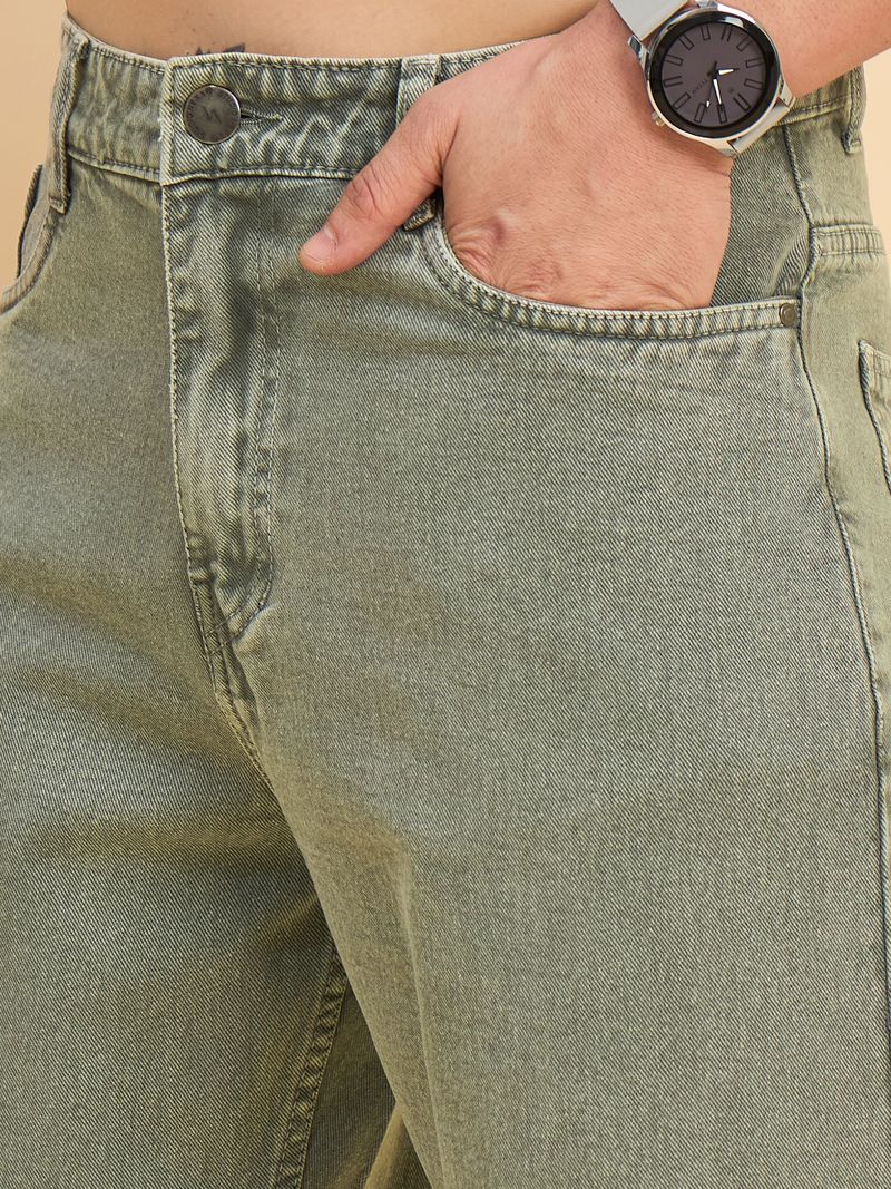 STUDIO NEXX Men Loose Fit Mid Rise Dark Blue Jeans - Image 4