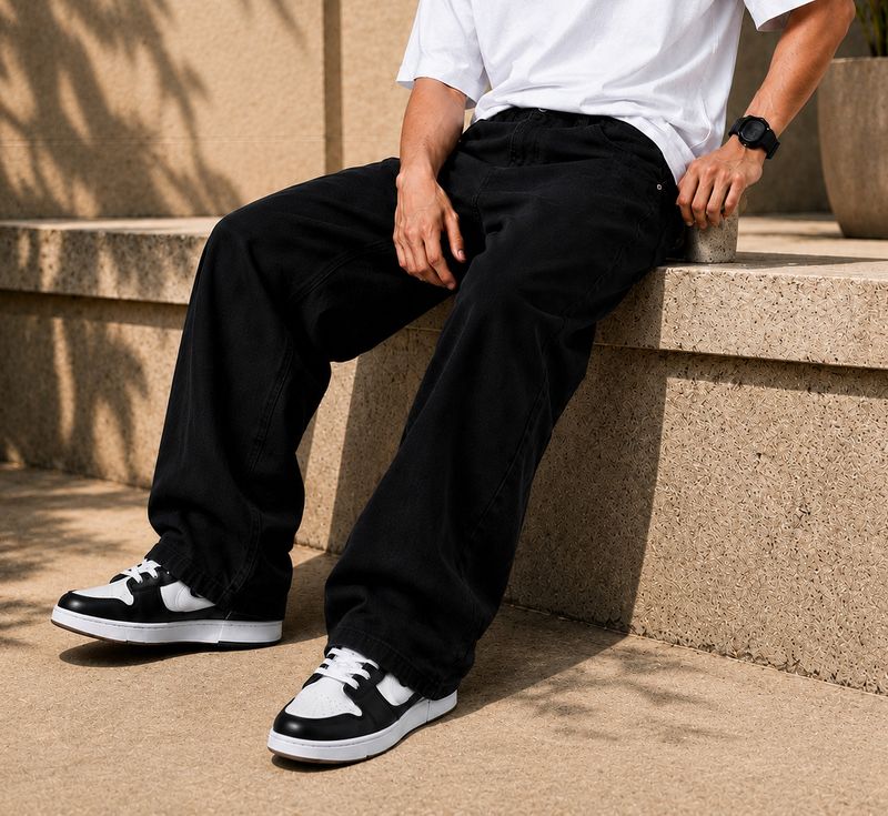 ARTVISION Boys Black Loose Fit Mid Rise Jeans - Image 5
