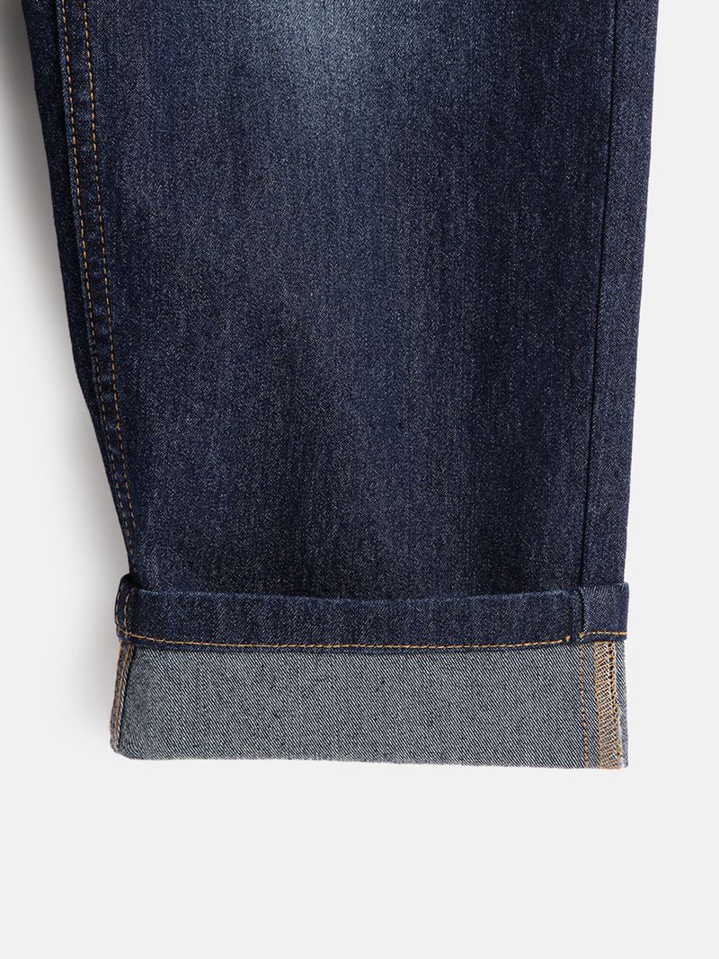 Urbano Juniors Boys Loose Fit Mid Rise Dark Blue Jeans - Image 6