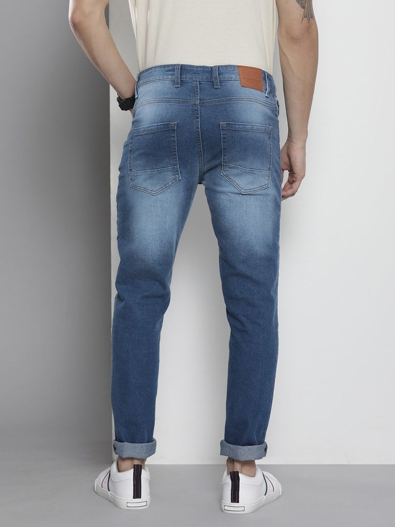 The Indian Garage Co. Men Slim Mid Rise Blue Jeans - Image 4