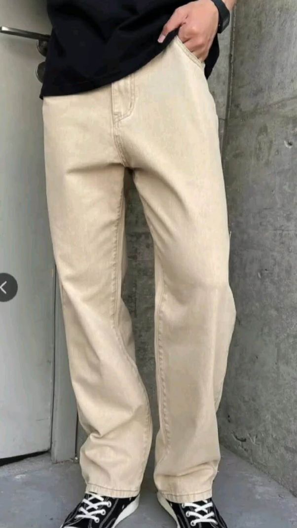 CABRRR Men Loose Fit Mid Rise Beige Jeans - Image 4