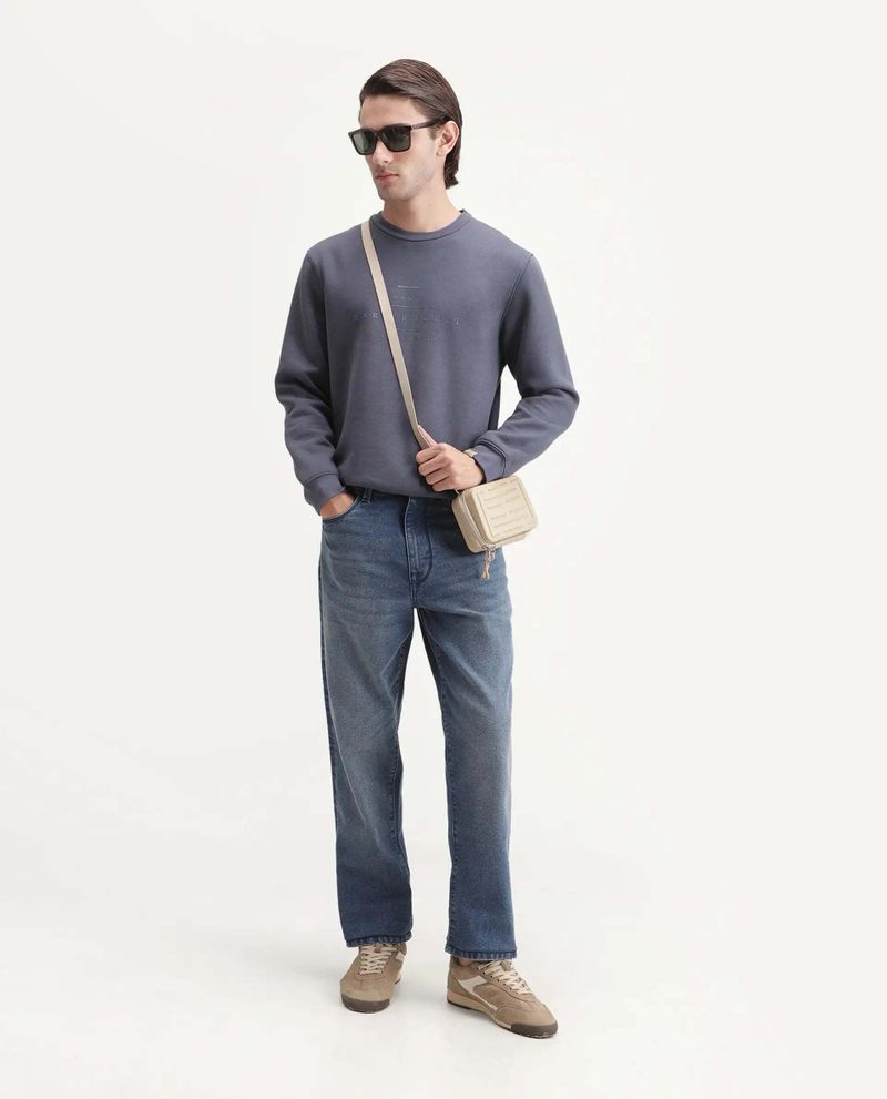 RARE RABBIT Men Regular Mid Rise Blue Jeans - Image 3