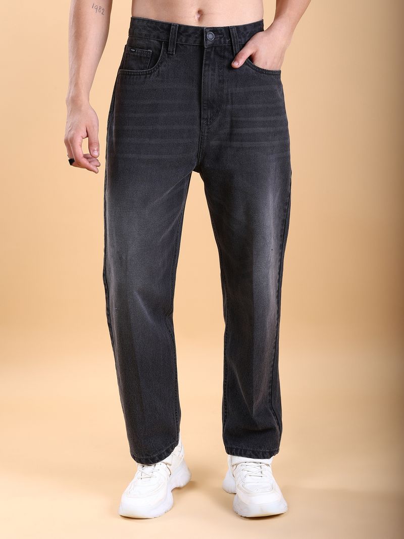 HIGHLANDER Men Loose Fit Mid Rise Grey Jeans - Image 2