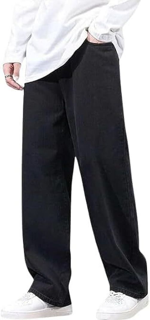 CABRRR Men Loose Fit Mid Rise Black Jeans - Image 4