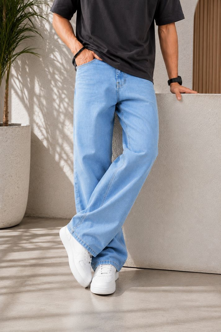 O2 ROUTE Men Light Blue Jeans - Image 2