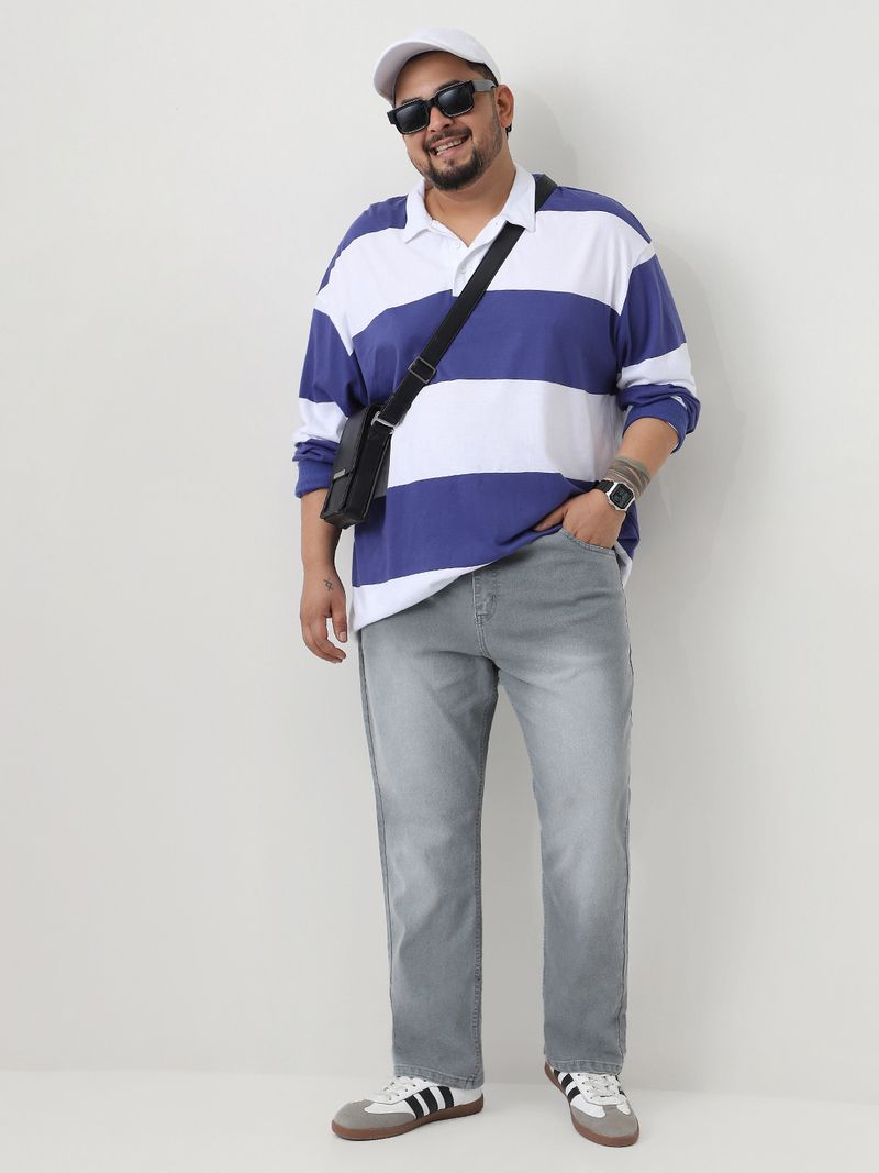 Urbano Plus Men Grey Mid Rise Straight Fit Jeans - Image 6
