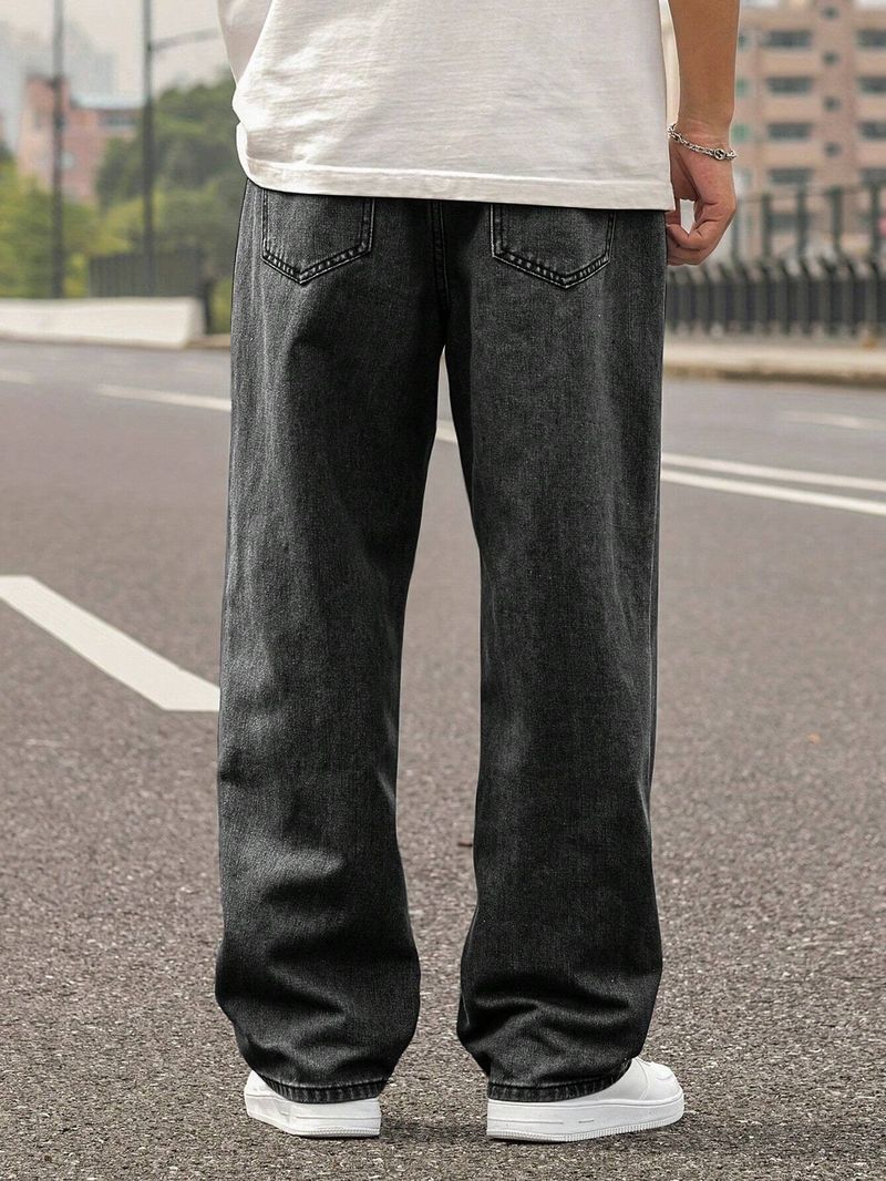 MARSH HAWK Men Straight Fit Mid Rise Grey Jeans - Image 3