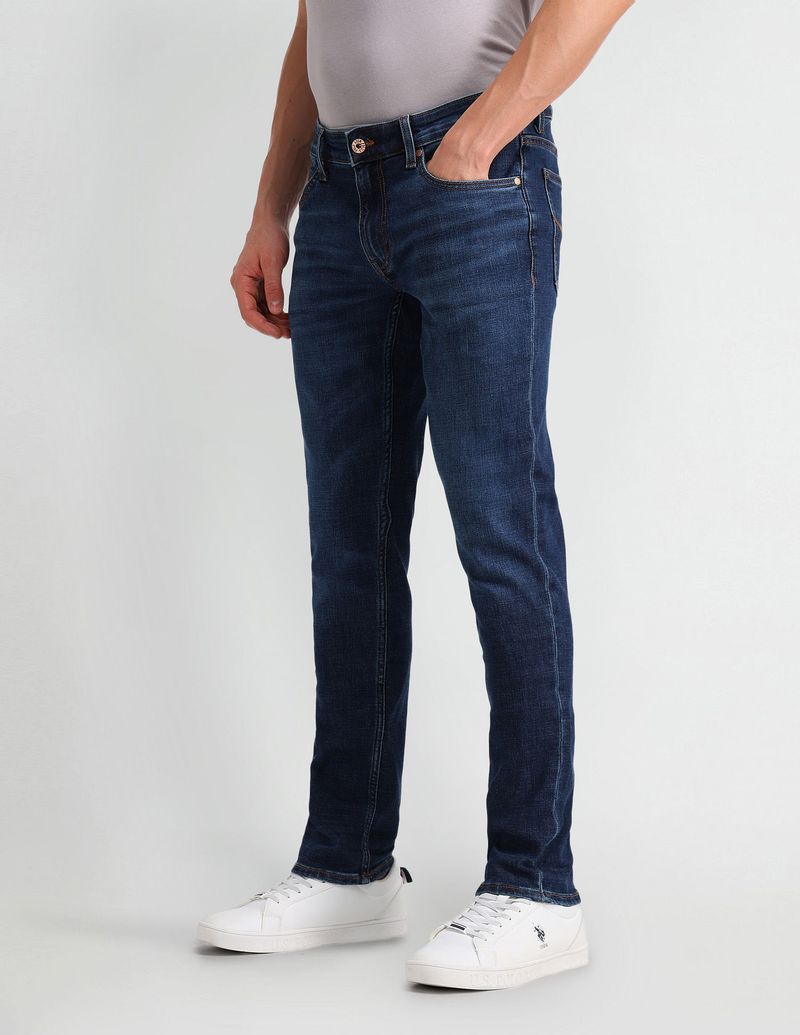U.S. POLO ASSN. Men Slim Mid Rise Blue Jeans - Image 5