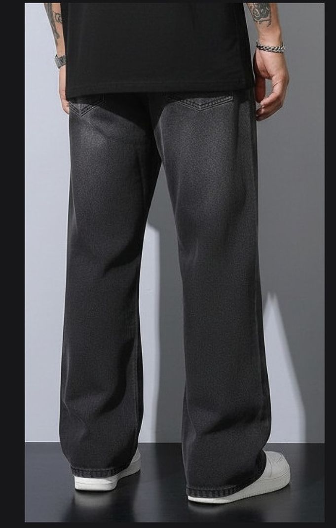 JEANJACK Men Relaxed Fit Mid Rise Grey Jeans - Image 6