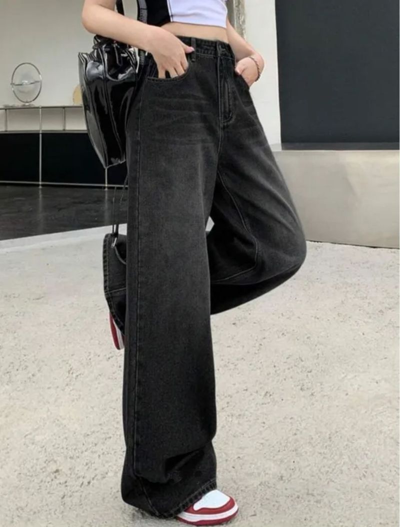 PINKLIT COLLECTION Women Loose Fit High Rise Black Jeans - Image 4