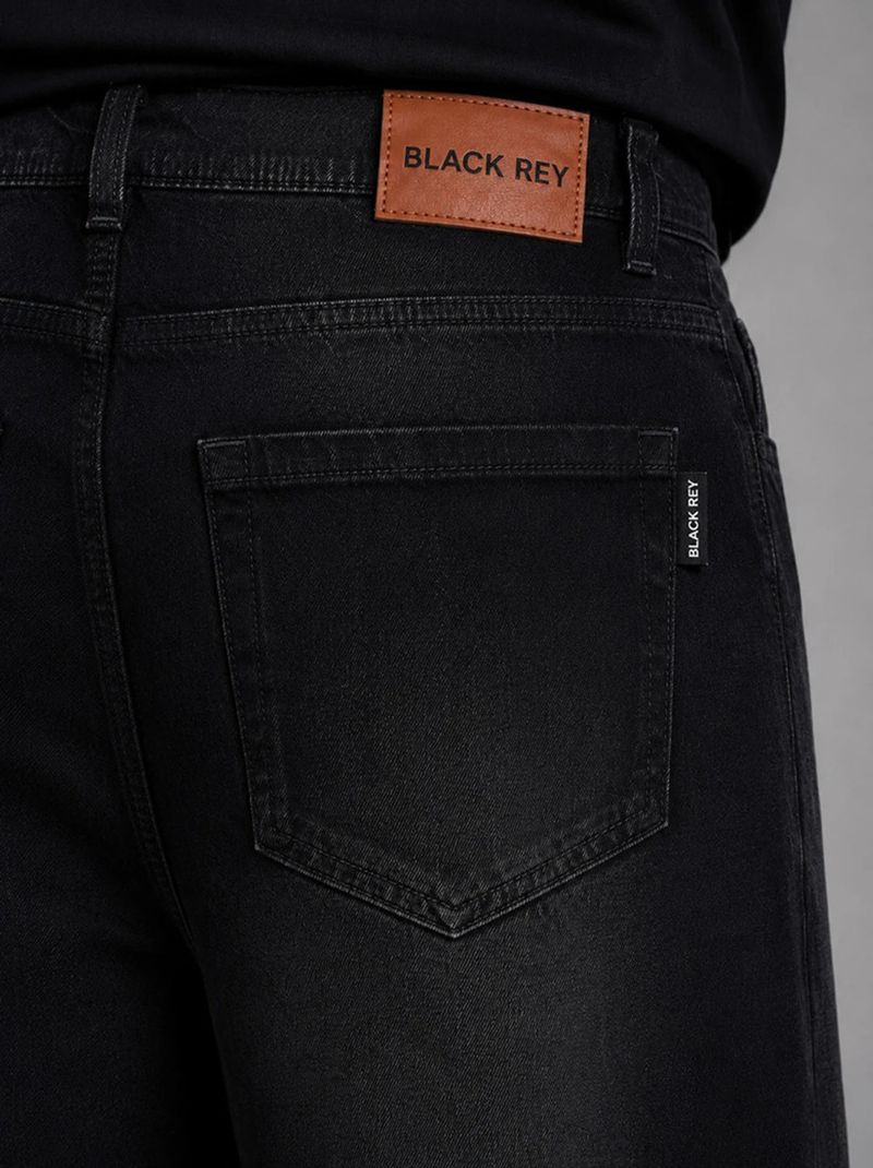 BLACK REY Men Black Straight Fit Mid Rise Jeans - Image 5
