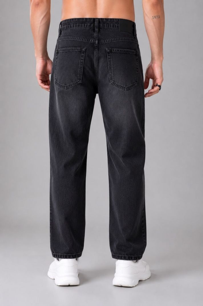 DenSHAH Men Black Mid Rise Straight Fit Jeans - Image 4