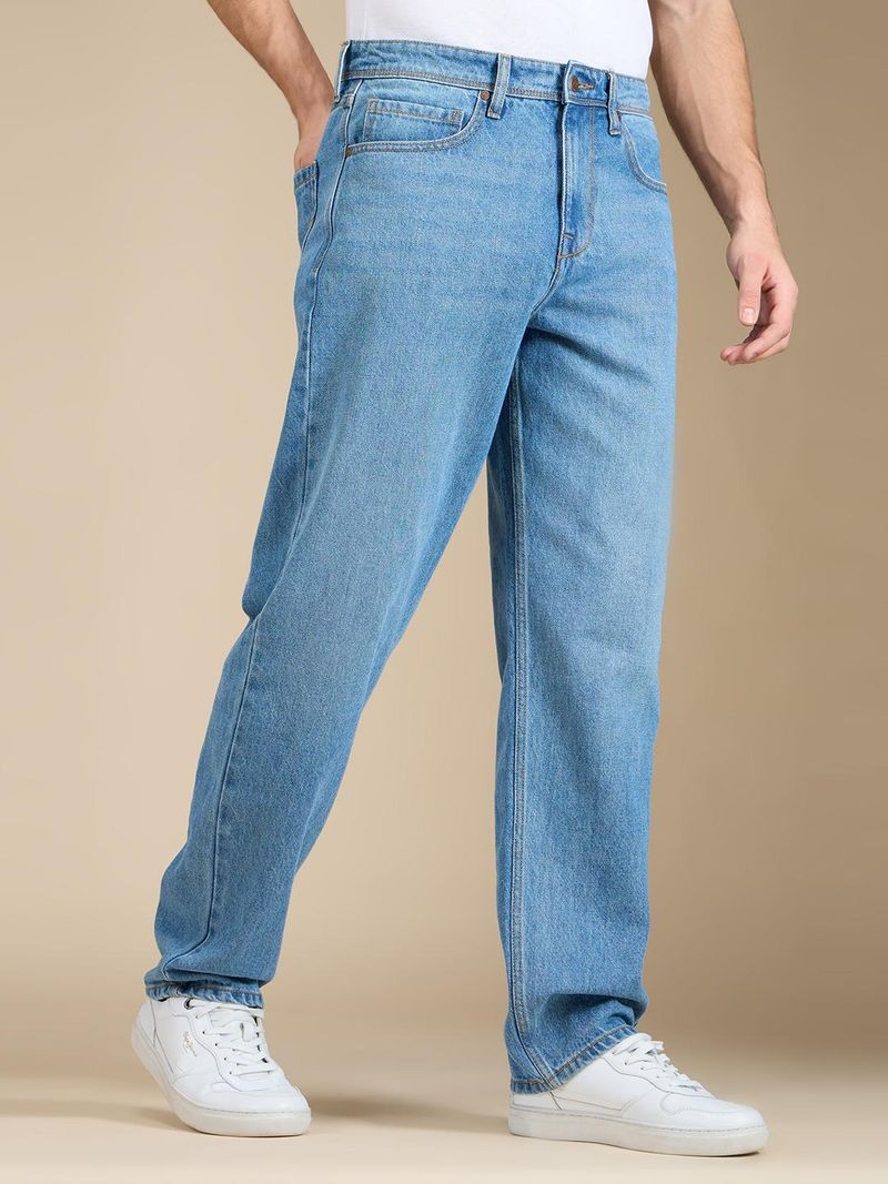 Pepe Jeans Men Relaxed Fit Mid Rise Blue Jeans - Image 4