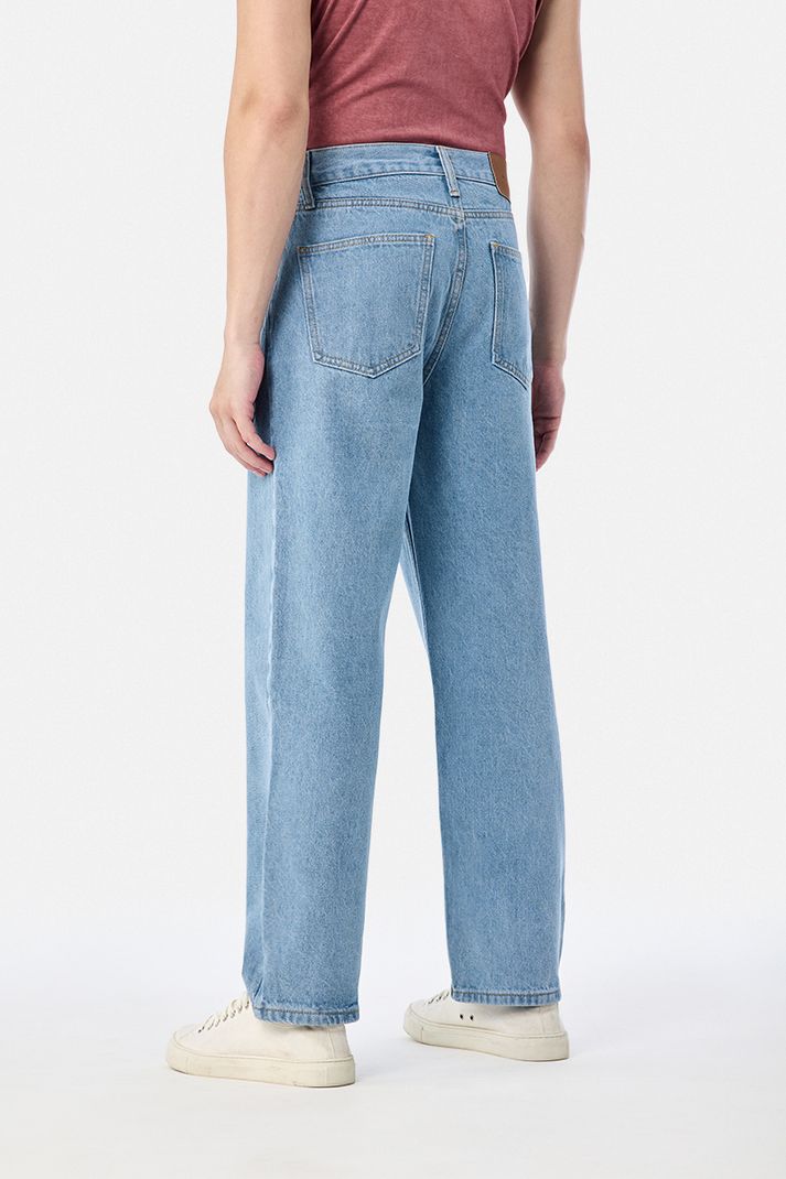 Snitch Men Baggy Fit Mid Rise Blue Jeans - Image 5