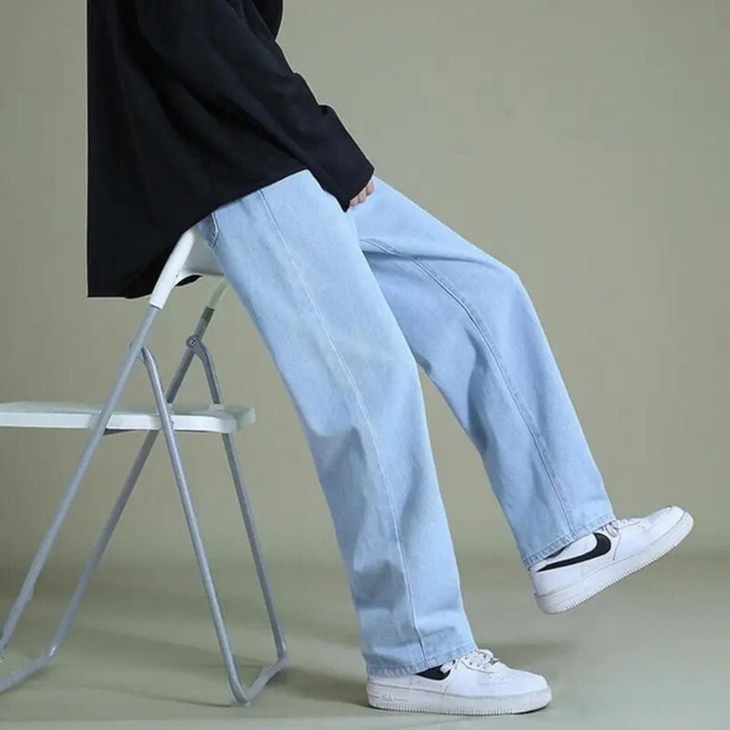 HOKER Men Loose Fit Mid Rise Light Blue Jeans - Image 2