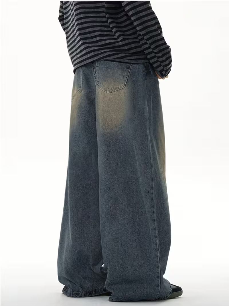 sky collection Men Loose Fit Mid Rise Blue Jeans - Image 3