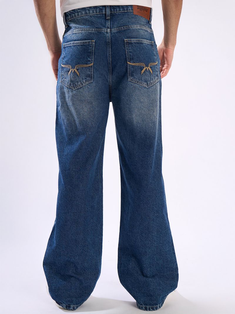 Roadster Men Flared Mid Rise Blue Jeans - Image 4