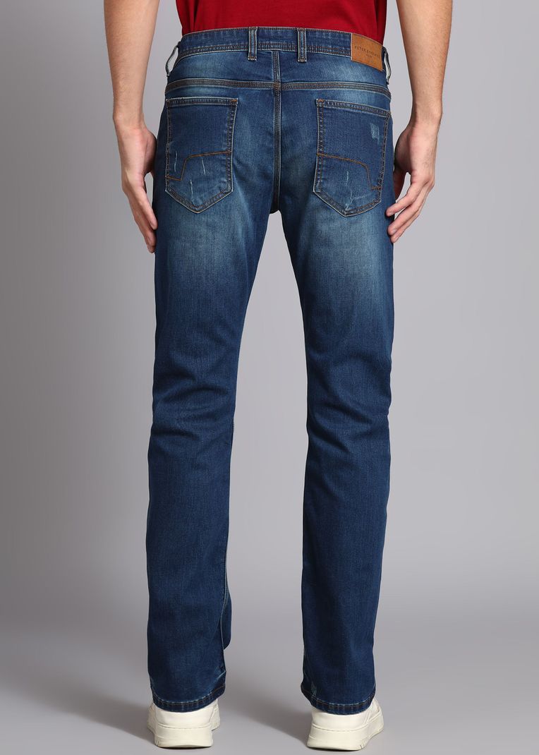 Peter England Men Regular Mid Rise Blue Jeans - Image 6