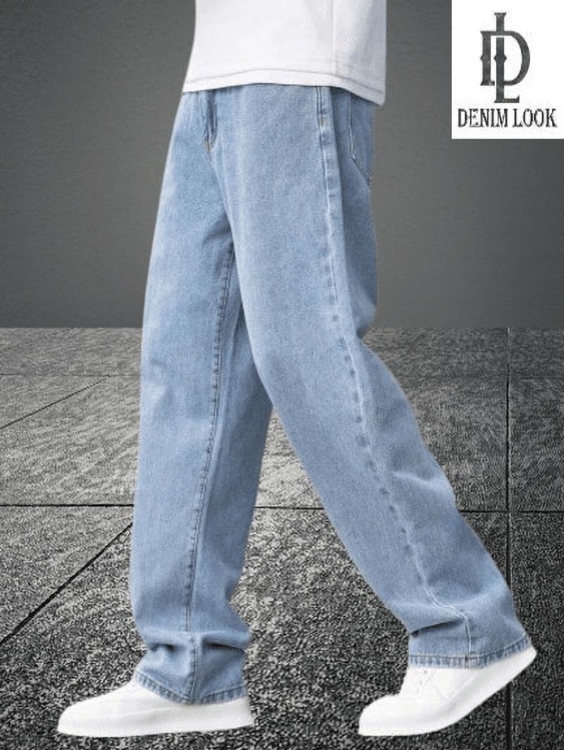DENIM LOOK Men Light Blue Jeans - Image 4