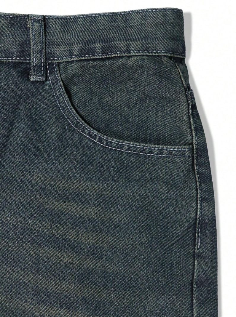 MERRYNX Men Straight Fit Mid Rise Blue Jeans - Image 6