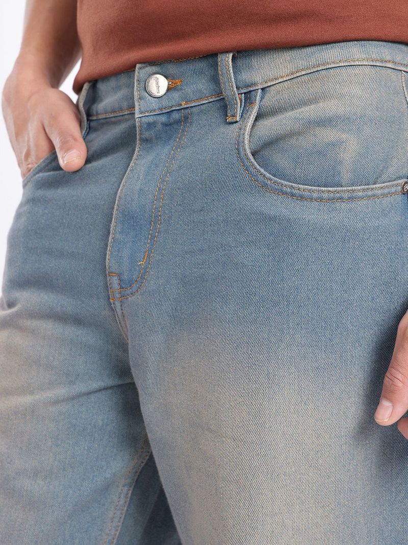 Glitchez Men Mid Rise Blue Jeans - Image 4