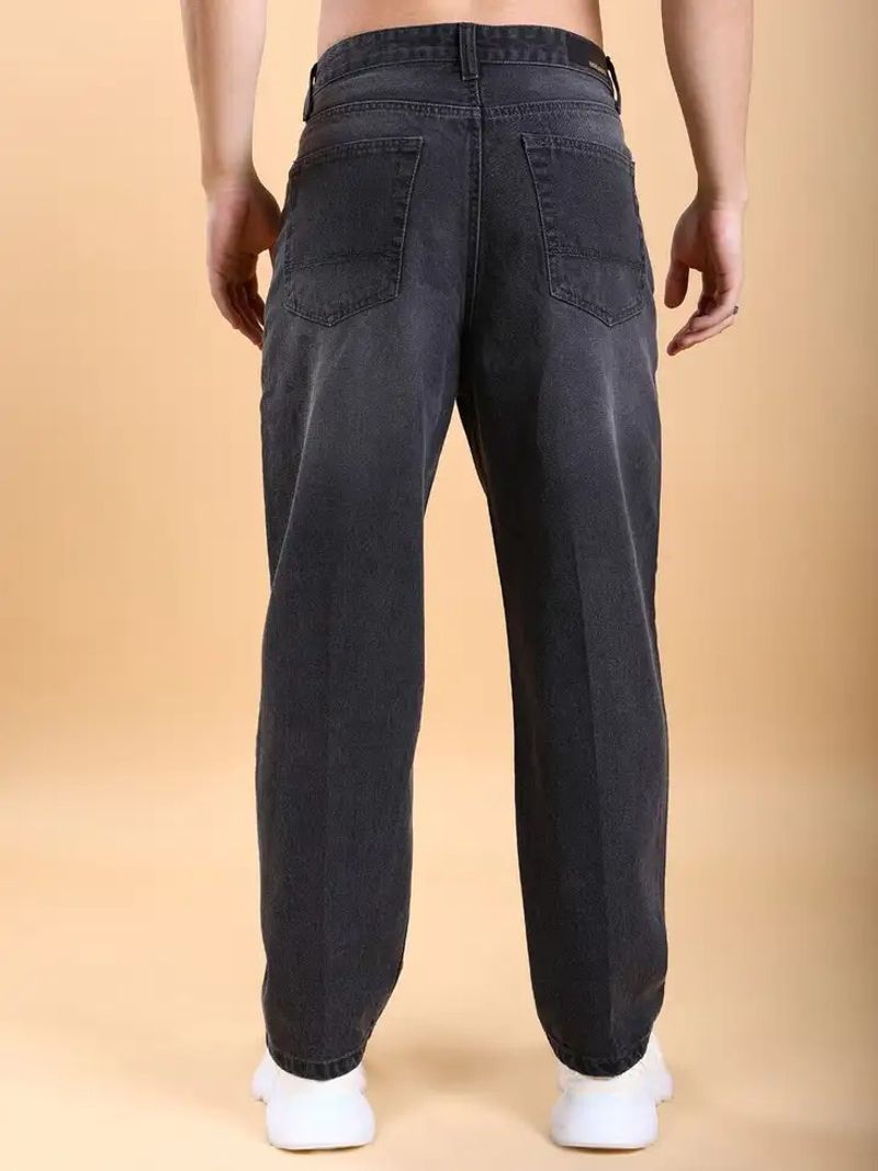 HIGH DENIM Men Straight Fit Mid Rise Grey Jeans (Pack of 2) - Image 5
