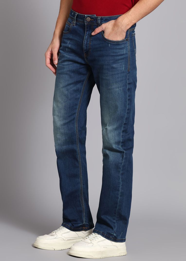 Peter England Men Regular Mid Rise Blue Jeans - Image 5