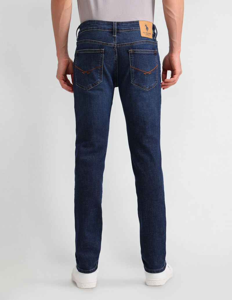 U.S. POLO ASSN. Men Slim Mid Rise Blue Jeans - Image 6
