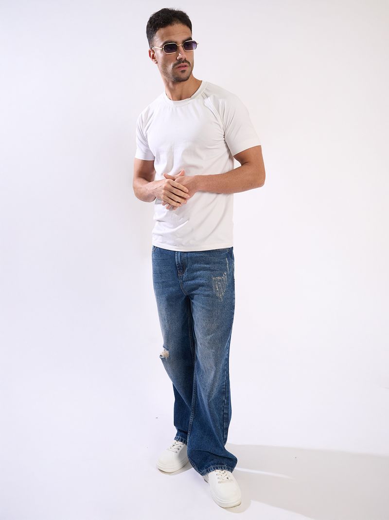 Roadster Men Flared Mid Rise Blue Jeans - Image 6