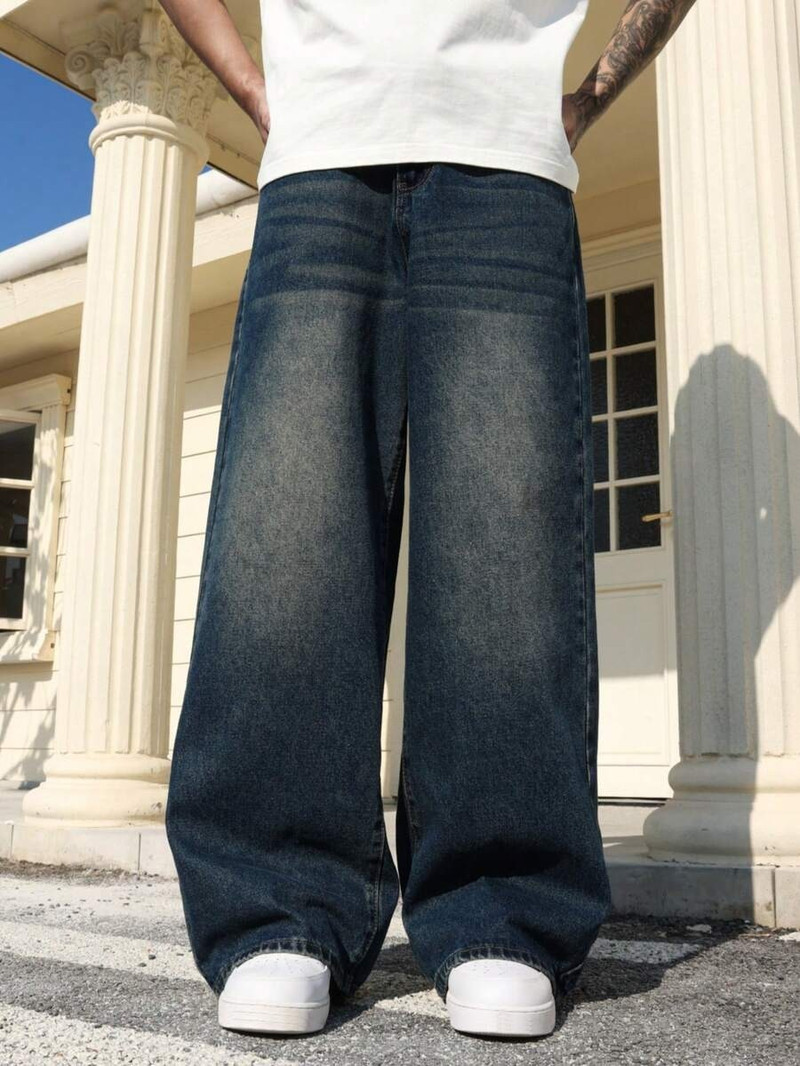 Men Straight Fit Mid Rise Light Green Jeans