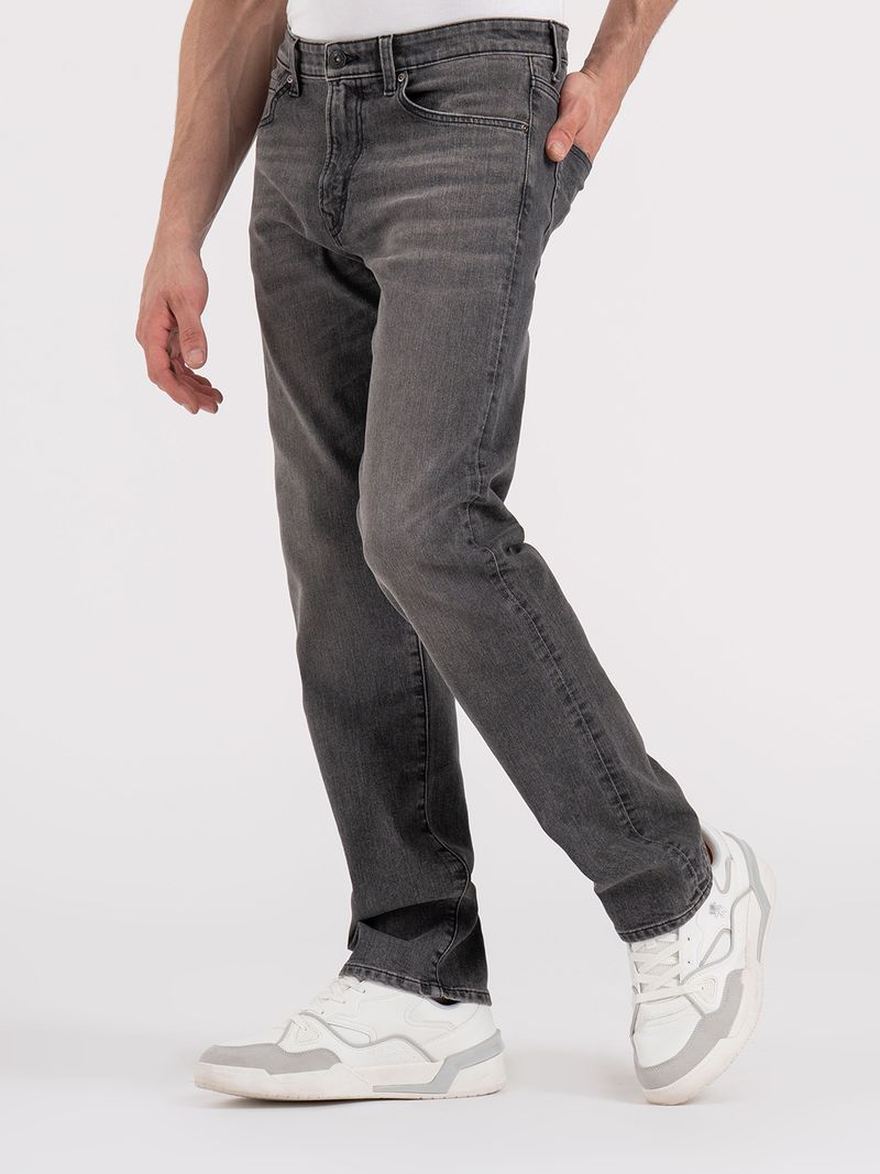 RED TAPE Men Straight Fit Mid Rise Grey Jeans - Image 3