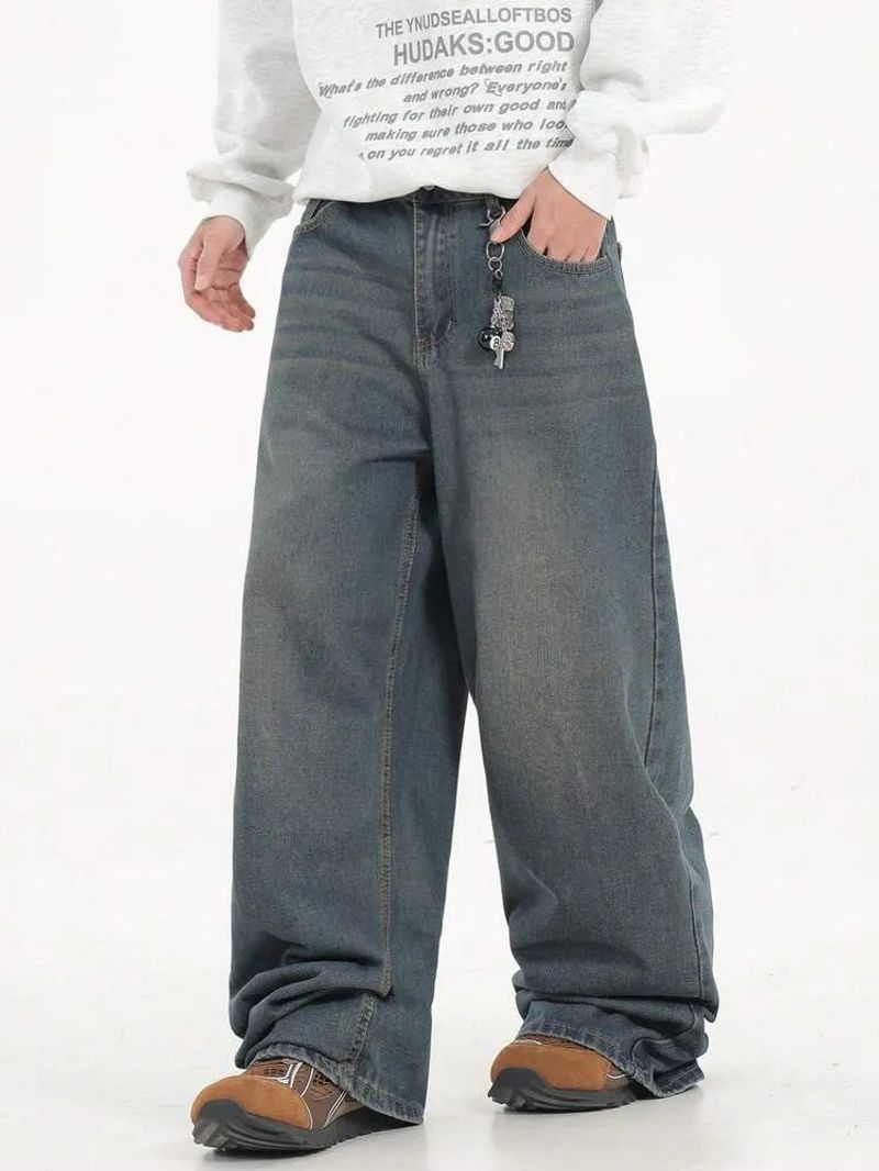 KOTTY Men Relaxed Fit Low Rise Blue Jeans - Image 4