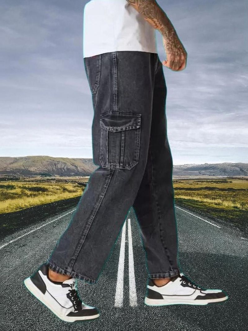 Playfeel Men Dark Grey Jeans - Image 2
