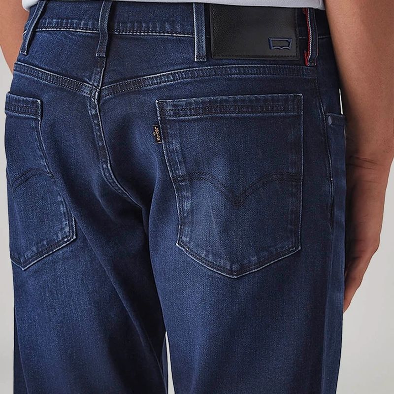 Levi's Men Straight Fit Mid Rise Blue Jeans - Image 5