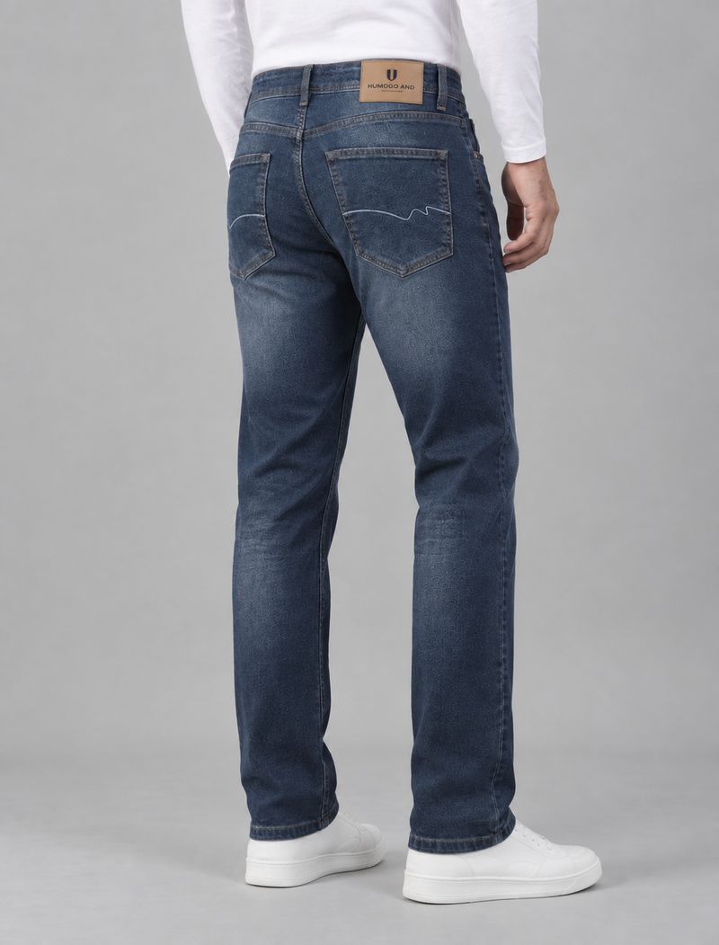 NUMERO UNO Men Slim Mid Rise Blue Jeans - Image 5