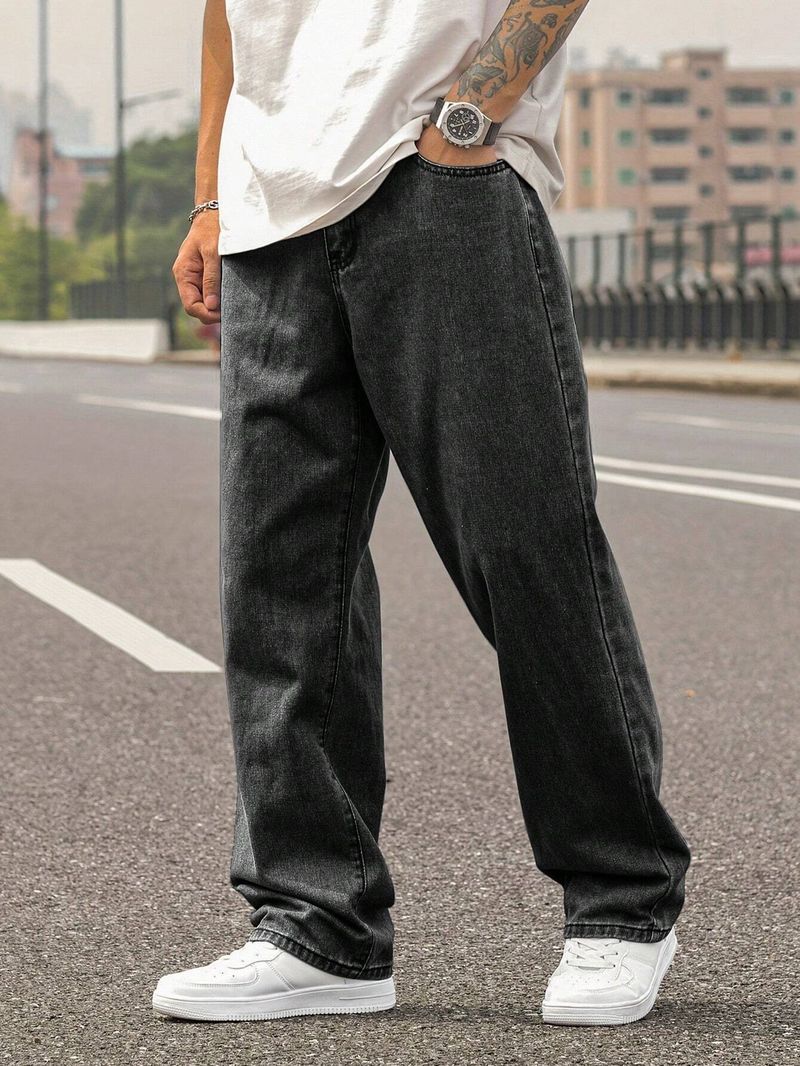 MARSH HAWK Men Straight Fit Mid Rise Grey Jeans - Image 2