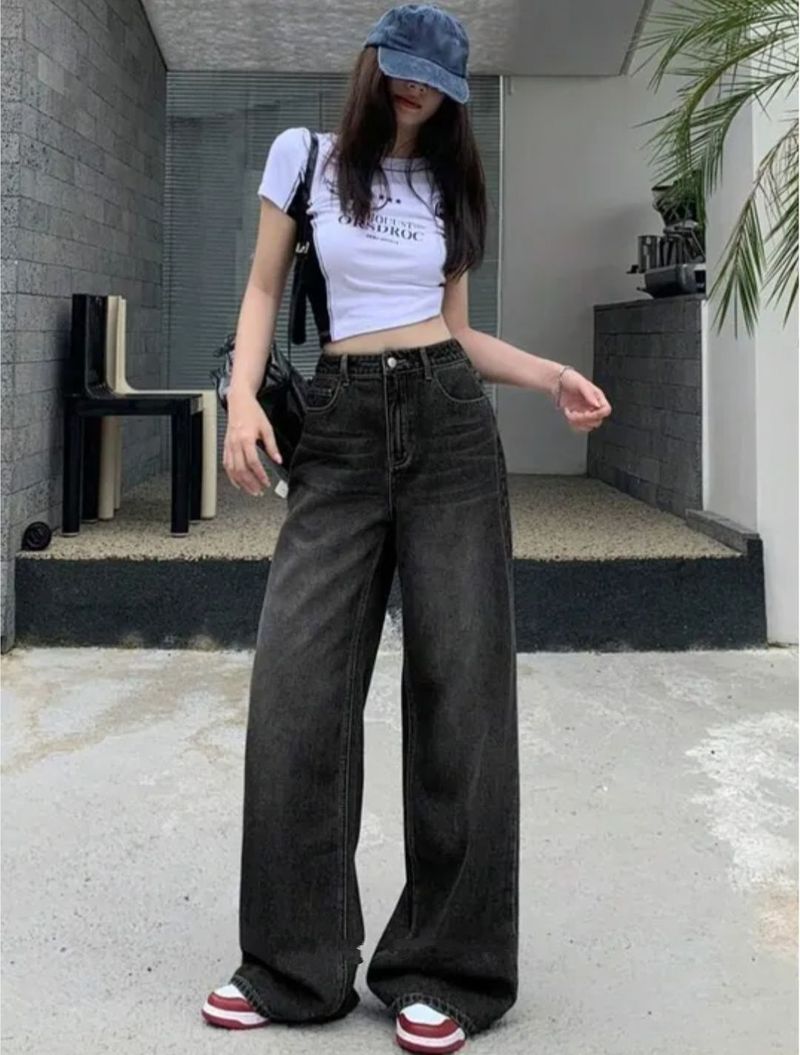 PINKLIT COLLECTION Women Loose Fit High Rise Black Jeans - Image 6