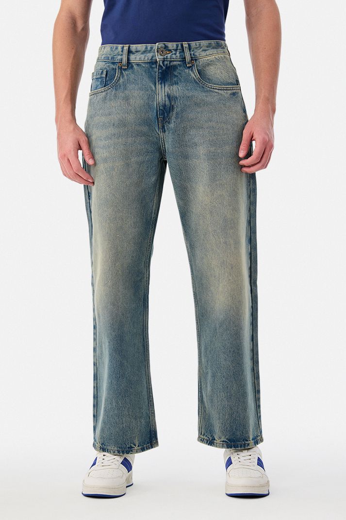 Snitch Men Loose Fit Mid Rise Blue Jeans - Image 3
