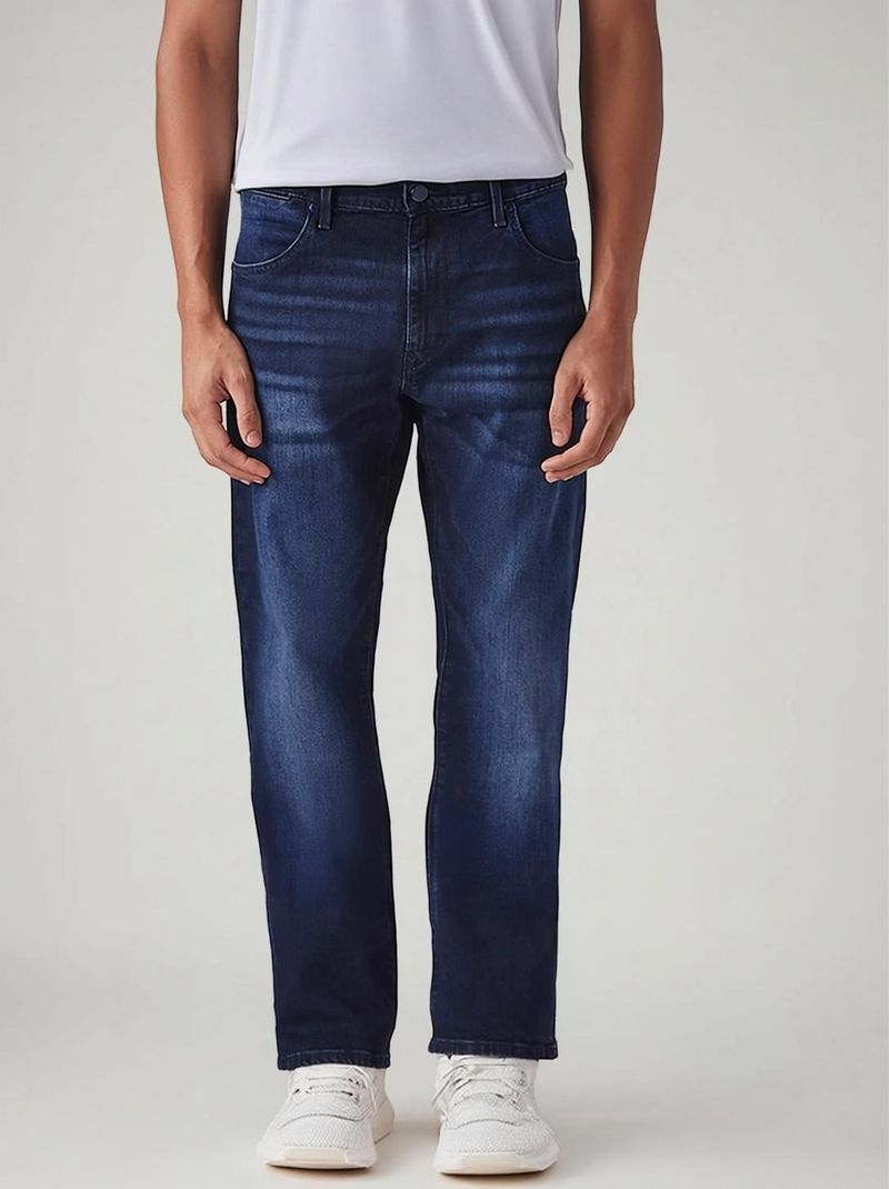 Levi's Men Straight Fit Mid Rise Blue Jeans - Image 2