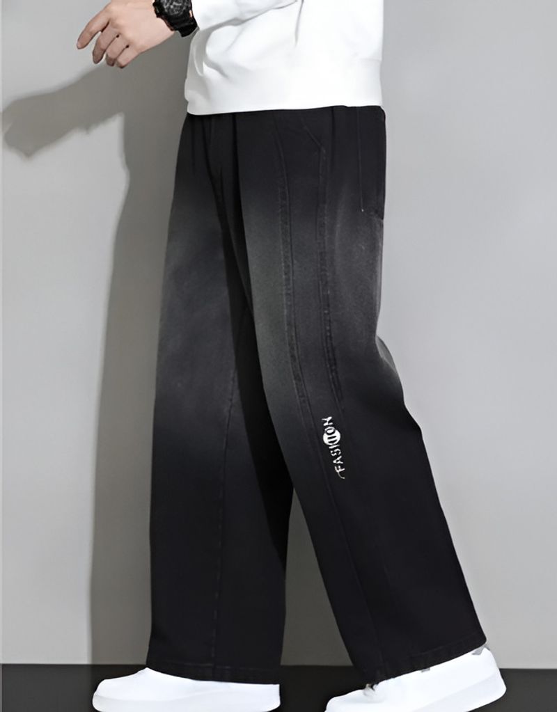 FUDE PRIDE Men Grey, Black Jeans - Image 6