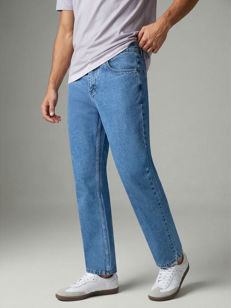 Urbano Fashion Men Light Blue Jeans - Image 3