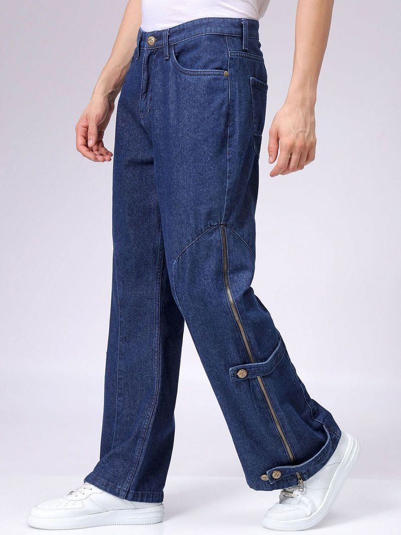 The Indian Garage Co. Men Blue Mid Rise Boot-Leg Jeans - Image 3