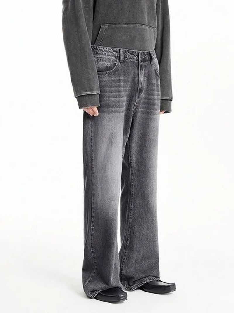 KOTTY Men Relaxed Fit Low Rise Grey Jeans - Image 5