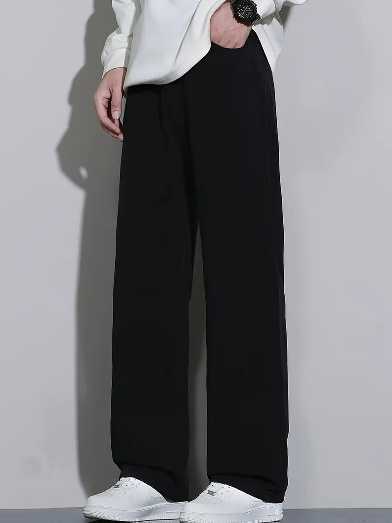 GOOD4MEN Men Straight Fit Mid Rise Black Jeans