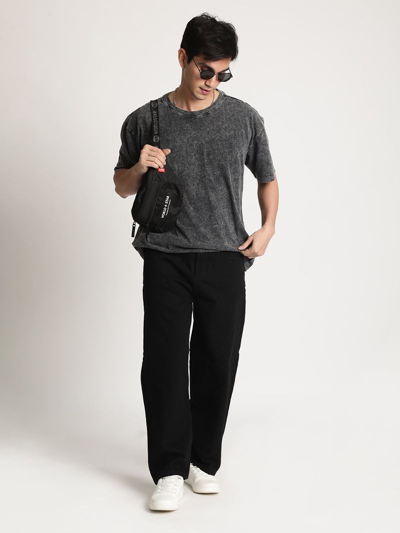 Roadster Men Black Loose Fit High Rise Jeans - Image 6