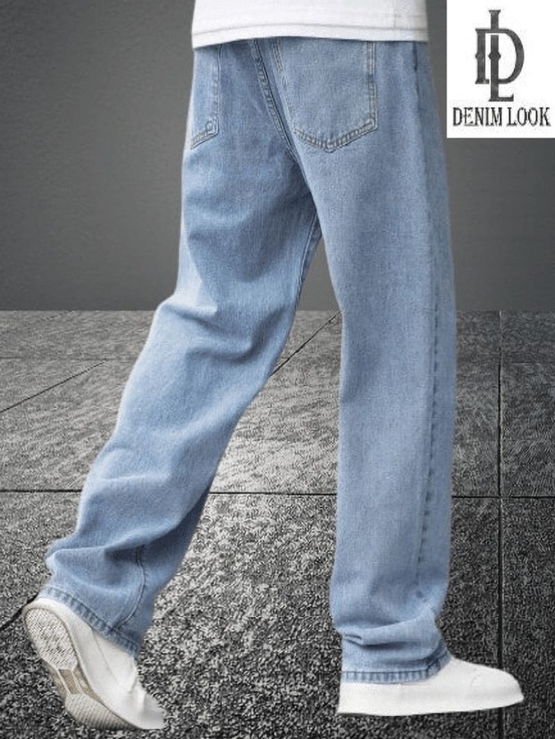 DENIM LOOK Men Light Blue Jeans - Image 3