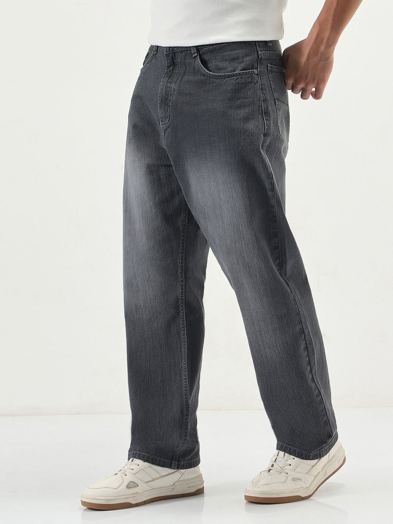 Urbano Fashion Men Dark Grey Jeans - Image 3