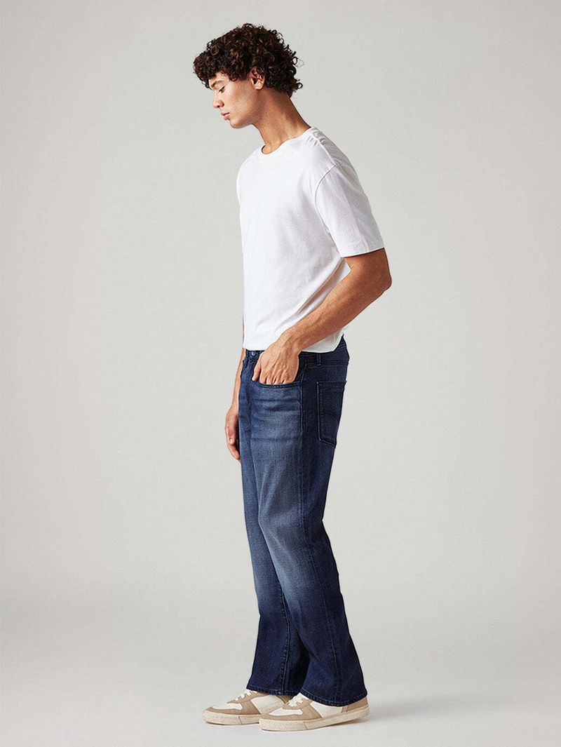 LEVI'S Men Boot-Leg Mid Rise Blue Jeans - Image 5