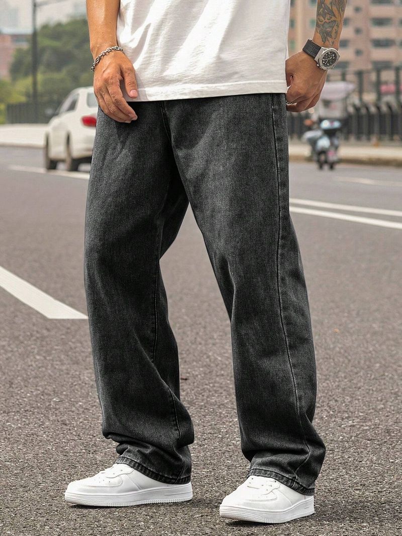MARSH HAWK Men Straight Fit Mid Rise Grey Jeans - Image 6