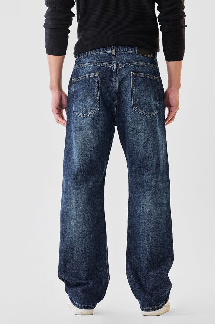 Snitch Men Straight Fit Mid Rise Dark Blue Jeans - Image 6